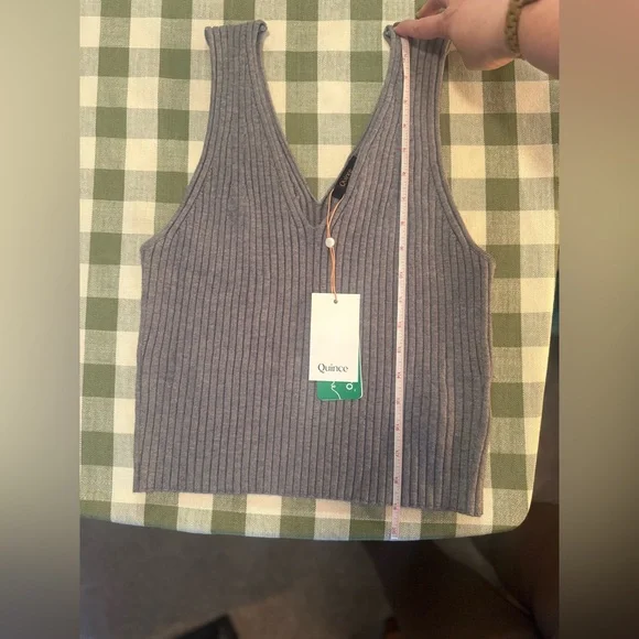 Quince Eco Knit Cropped Sweater Tank - Picture 12 of 15